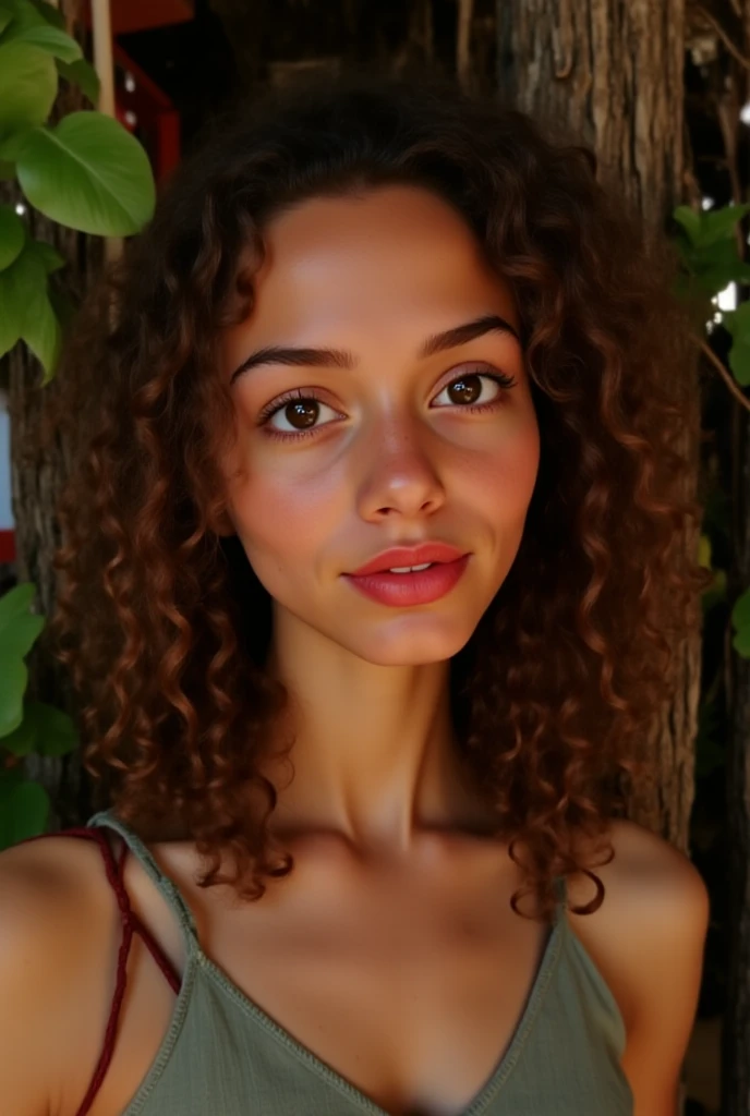 best quality,photo-realistic:1.37,beautiful detailed eyes,beautiful detailed lips,extremely detailed eyes and face,long eyelashes,blonde mexican afro girl,curvy,body positivity,vibrant colors,natural sunlight,flawless skin,artistic portrait,photography,soft pastel tones,aesthetic,graceful pose,gentle expression,mysterious background,masterpiece:1.2