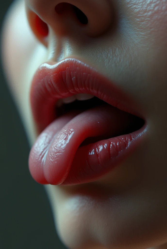 a beautiful woman, highly detailed face and body, sensual expression, tongue extended, close-up view, smooth skin, detailed anatomy, erotic, sensual, intimate, (best quality,4k,8k,highres,masterpiece:1.2),ultra-detailed,(realistic,photorealistic,photo-realistic:1.37),warm tones, natural lighting, photographic, cinematic
