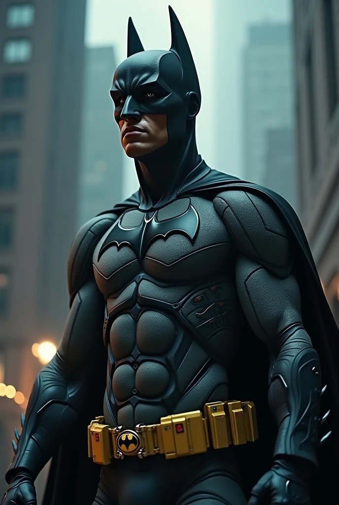 cinematic film still of <lora:Batman 2016 SD1.5:1.2>
batman a man in a dark blue batman costume is seen in a dark room, shallow depth of field, vignette, highly detailed, high budget, bokeh, cinemascope, moody, epic, gorgeous, film grain, grainy