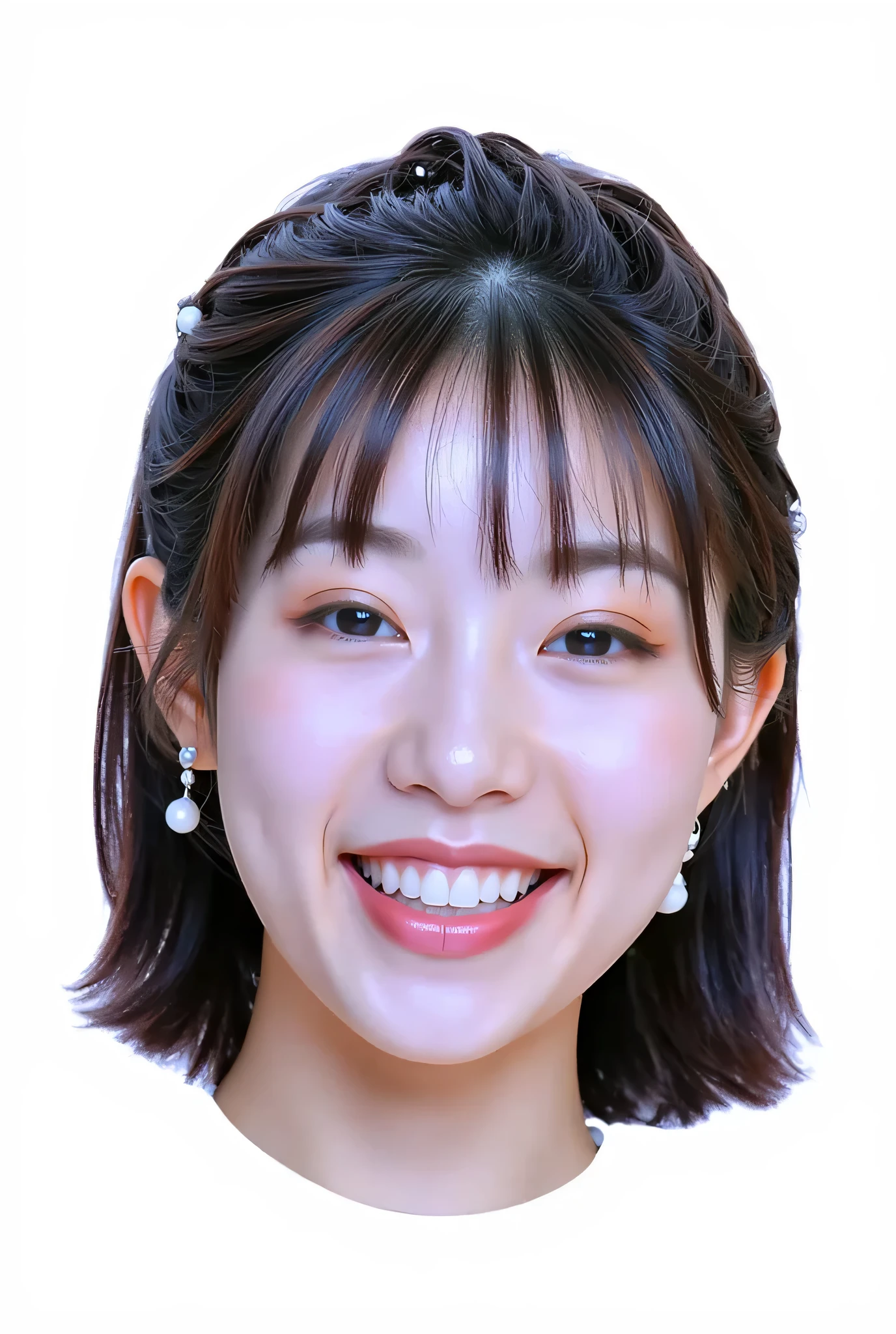 {{topless:1.8}},{8K},{Top Quality},{Masterpiece},{Realistic},{Very Detailed},{Photorealistic},{{{Black Hair}},{{{(Straight Hair}}},{{Bangs:1.8)}},{{Detailed Face},{Detailed Eyes}},{{Lipstick}},{Fine Skin},{Fair Skin},{{((High School Girl:18 Years Old):{{{{Double Eyelids, Big Eyes, Mascara,}}}},:{{Glowing Beautiful Skin:Small Breasts}}:((Big Nipples (Red)) Long Nipples:1.3))}}, ((Big Areola (Red) Big Areola)), (((Naked:(Nude):Pussy))), (Cute Face:Smiling:Showing Teeth), (Beautiful and Delicate Eyes), {{{Black Hair}}, {{{Short Straight Hair}}}, {Bangs:1.2)}}, {{Small Face}}, {{Detailed Face}, {{Drawing the eyes in detail}}, {{Lipstick}}, {Drawing the skin in detail}, {Drawing the skin white}