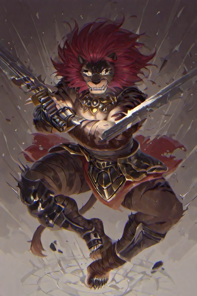 Solo Sexy young anthro scalie dragon male mercenary medieval solider, slim endomorph muscular, anthro handsome gay shorter muzzle, handsome gay model male apperance, sword scars, worn out leather skimpy armament, low on hips heavy leather belt, old very worn out skimpy dirty linen material jockstrap, old yellow dirty worn out stains on white sawn jockstrap, very visible "x" brown seam pattern on the jockstrap, studded skimpy armlets breastplate armor, skimpy breastplate, leather bondages, fingerless leather gloves, smelly unwashed husk, dirty body look, desert battlefield, standing in sexy fighting position, close view of full character