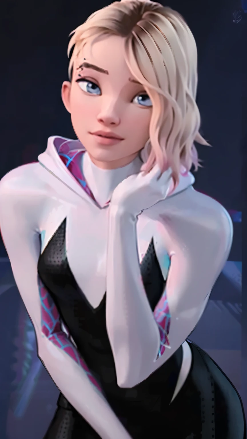 realistic, realism, photorealism, photo-realistic, high contrast, (photorealistic:1.4), (perfect female figure), 8k high definition detailed realistic, (best quality, masterpiece:1.2), photon mapping, radiosity, physically-based rendering, best quality, highly detailed, 1girl, sgwen, outdoors, hoodie,
