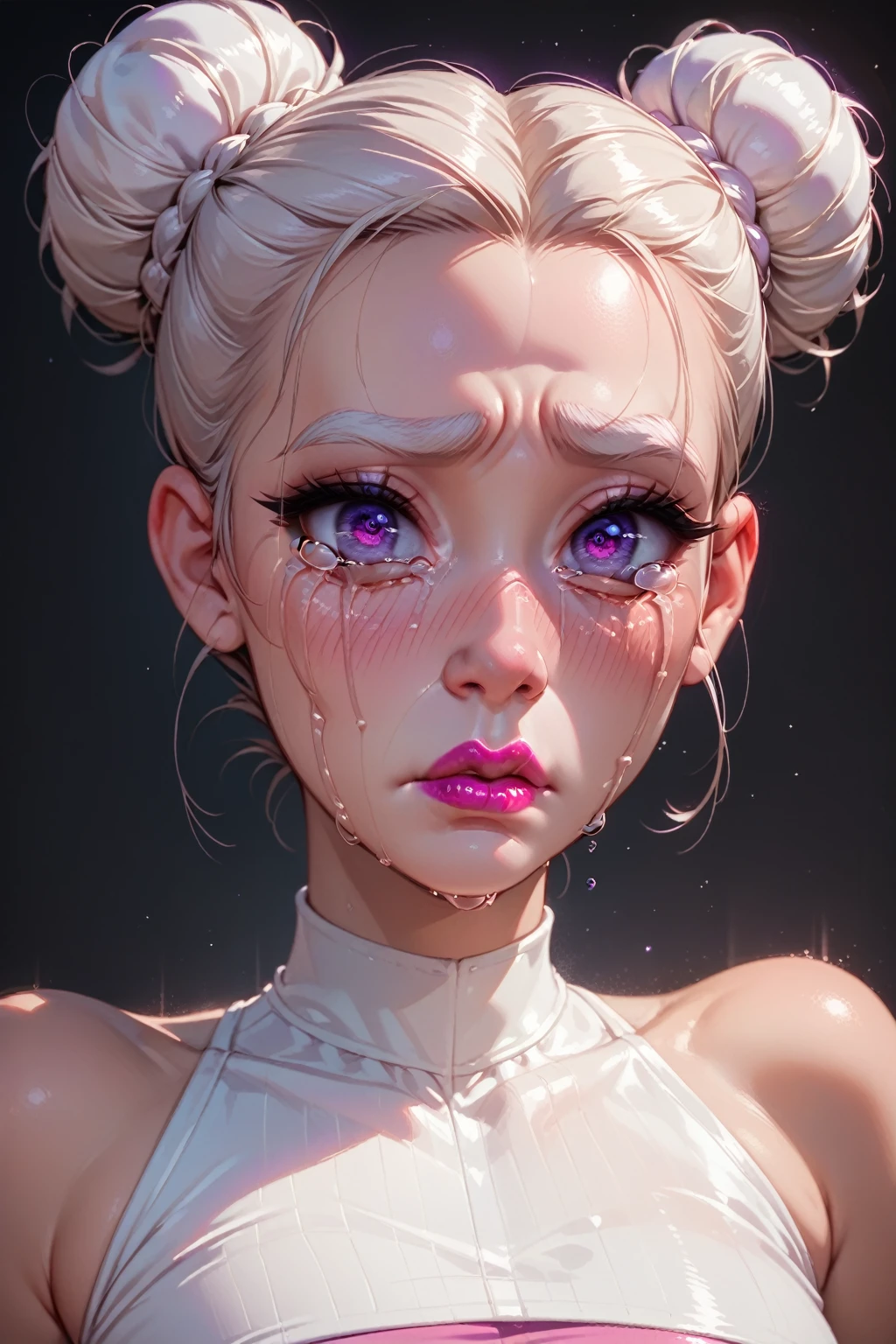 (8k, illustration, fine art, highest quality, best quality, masterpiece, ultra-detailed:1.2),
1girl, sexy cyberpunk ninja assassin, (RebeccaEdgerunners:1.2), blood spray, athletic, (skimpy:1.2), night, rain, mist, neon, volumetric fog,
<lora:iridescentHairLORA_v1:0.7>