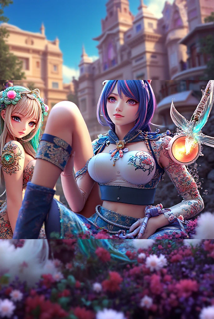 (Best quality,masterpiece:1.2),(alebrijes art style),illustration,pureerosface_v1,ulzzang-6500-v1.1,
BREAK,
a couple of lesbians sitting together upon on a (giant pumpink:1.5),leering:1.3,vivid color,
BREAK,
fantastical world,fantasy,((watercolor painting)),fantastical ancient harem clothing,black hair,princess eyes round pupils,posture collar,fishnet stockings,fantastical necklaces,fantastical ribbons,fantastical rings,fantastical jewelry,fantastical coser,fantastical hair ornament,fantastical belt,studio light,
