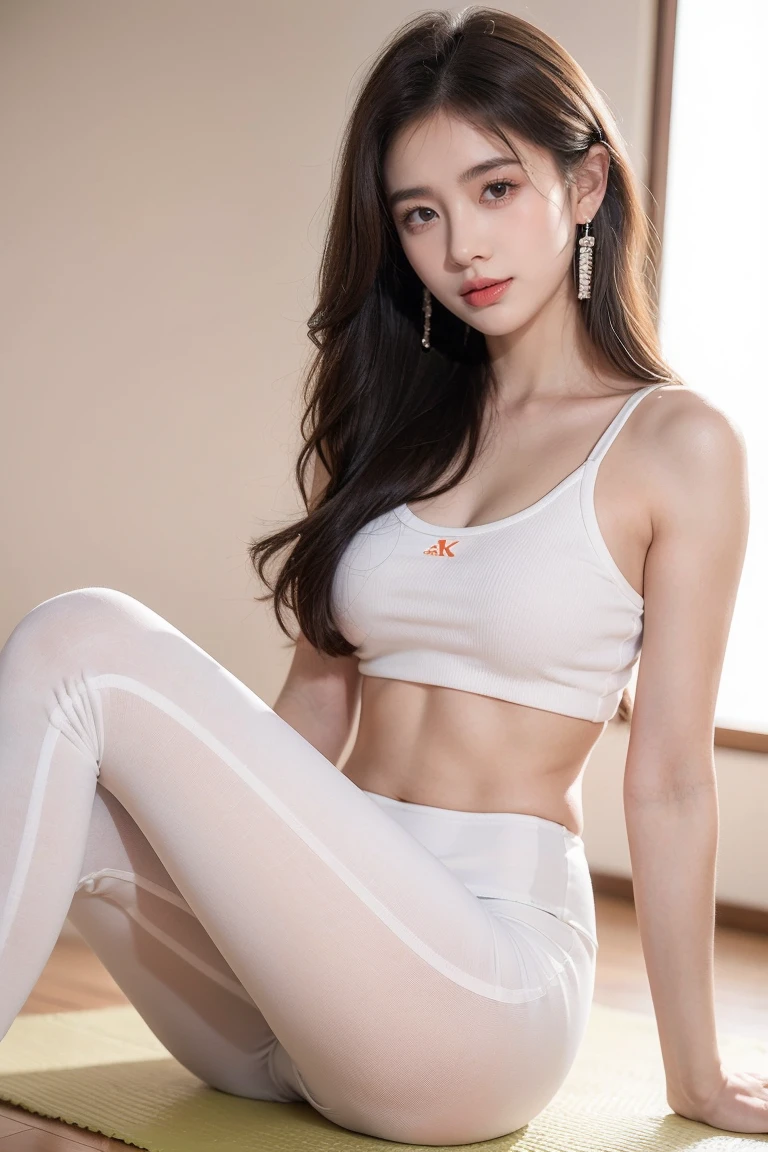 (Photos are real: 1.4), (Surrealism: 1.4), (actual: 1.3), (soft light: 1.05), (improved lighting: 0.9), 32k, 1 girl, 20 year old girl, actual lighting, backlight, Coordinating Minister, Ray tracing, (whitening light: 1.2), (image enhancement: 1.4), ( High quality real skin: 1.4), Narrow your eyes, delicate face, Narrow your eyes, (Increase body lines and mood: 1.1), 超Big deal乳房, Big deal, (Improve skin quality and beauty: 1.1),volleyball uniform:1.4, indoor_volleyball_court_background:1.4, thighs thighs thighs thighs, protrude , crotch