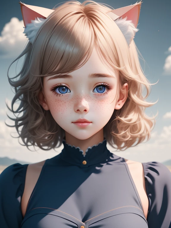 femele,Hair is fluffy and has a cute face