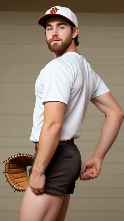 Man holding baseball bat