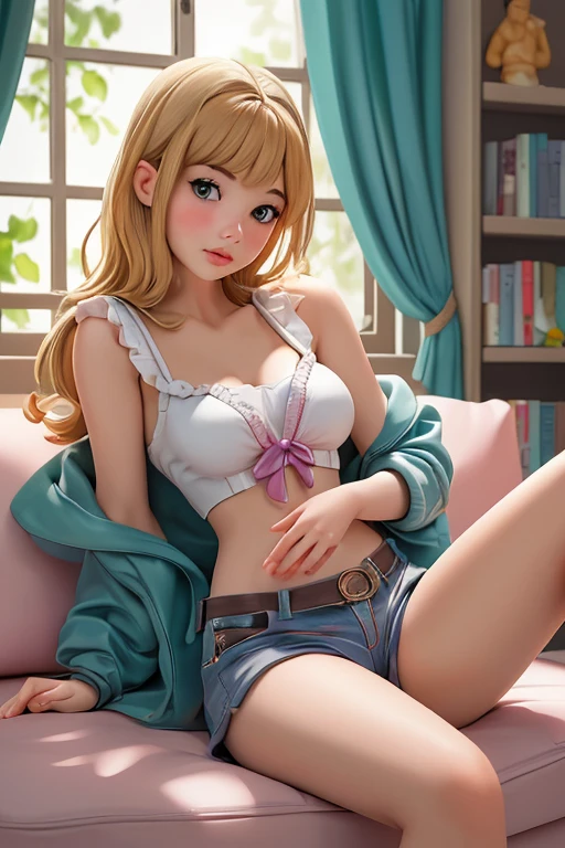 masterpiece, extremery magnificent view, perspective, extremery best quality, extremery detailed CG, 8k wallpaper, high resolution, highly detailed face, highly detailed eyes, perfect anatomy, super detailed skin,
(dynamic angle, dynamic pose:1.2), indoors, bedroom, bed and pillow, (portrait, legs focus, full body), (beautiful face, beautiful eyes, beautiful legs:1.3), female masturbation, peeing selfblush, open mouth,
1 girl, solo, (bra top, blue jeans pants:1.3), (skinny jeans:1.3), medium breasts, blonde hair, long hair, straight hair, open forehead, (barefoot), blue eyes, (lying on bed), (spread legs:1.2), skinny, slender, wide hips, thin waist