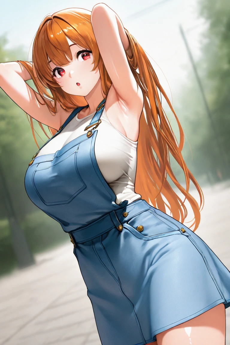 High resolution 8K, NSFW, Anime style, Film Portrait Photography, (((1woman))), big breasts, smile, Golden hair, Long hair, Blue eyes, Wearing a light blue dress, dynamic angle, dynamic pose, slender face, Beautiful Women, Sexy Women, (((Blue eyes, Long hair, Gold hair))), Sexy lady, adult lady, Wear light blue dress, anime characters in a scene with a sky background, your name movie style, Stills in TV anime, yourname, makoto shinkai and bioware, guweiz and makoto shinkai, anime still image, Animated film stills, anime movie screenshot, (Natural skin texture Vibrant details, hyper realistic)