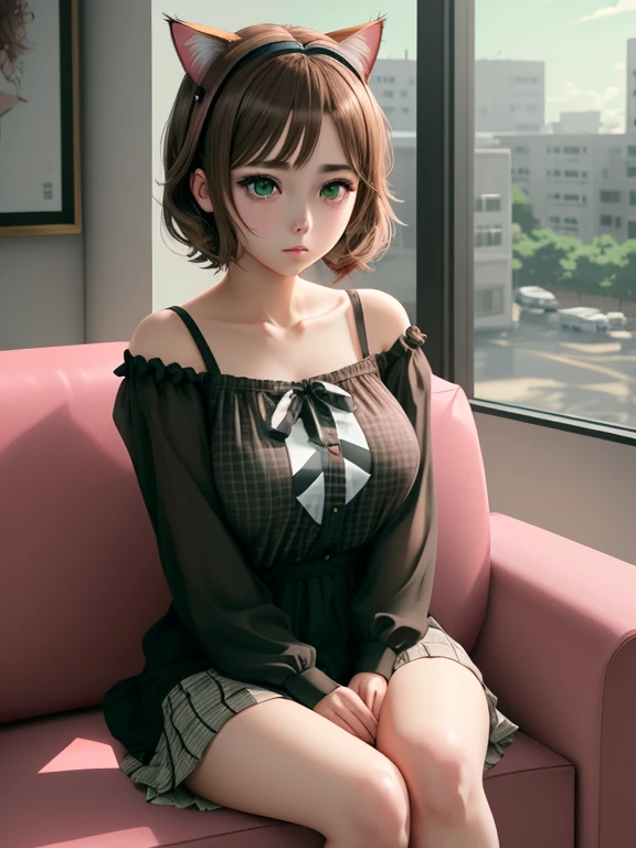 very cute and beautiful girl,(highly detailed beautiful face and eyes),
sitting on bed sheet,white knit,looking at viewer,(smile),black hair,pleated black mini skirt,
fashion bag,cosmetic bags,
antique hotel bedroom,window,distant trees and town,
(best quality,masterpiece),absurdres,highres,ultra-detailed,extremely detailed,32k,8k resolution,
intricate details,cinematic scene,detailed background,solo,dynamic angle,perfect hands,
