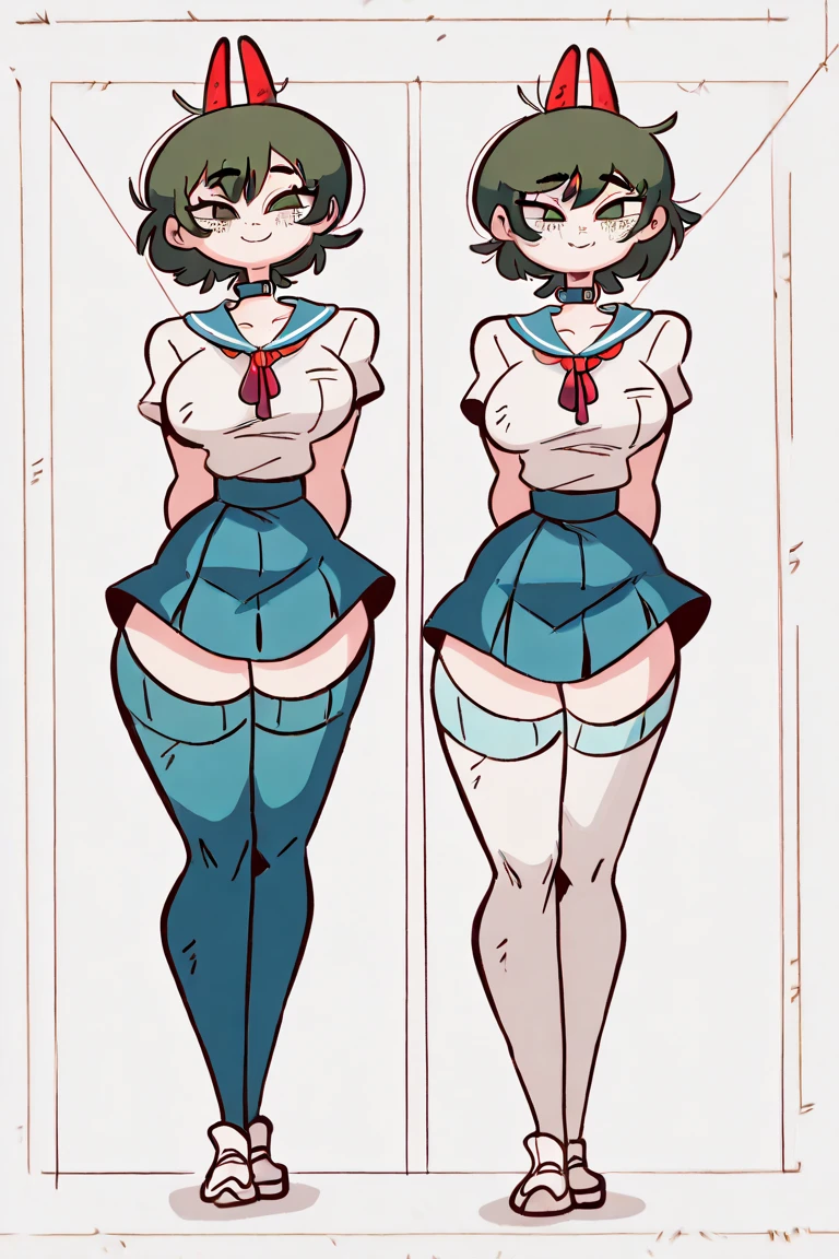 Erotic Lingerie design inspired by daicy (súper mario), in various views (front and back) ((Character sheet))