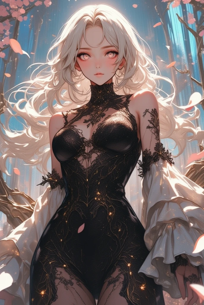 abstract expressionist painting abstract beauty,(Red Lace panties),(((looking at the camera))),approaching perfection,dynamic,moonlight,highly detailed,digital painting,artstation,concept art,smooth,sharp focus,illustration,art by Carne Griffiths and Wadim Kashin . energetic brushwork, bold colors, abstract forms, expressive, emotional, official art,unity 8k wallpaper,ultra detailed,beautiful and aesthetic,masterpiece,best quality,(zentangle, mandala, tangle, entangle),(fractal art:1.3),1girl,(medium breasttremely detailed),((cowboyshot:1.5)),the most beautiful form of chaos,elegant,a brutalist designed,vivid colours,romanticism,by james jean,roby dwi antono,ross tran,francis bacon,michal mraz,adrian ghenie,petra cortright,gerhard richter,takato yamamoto,ashley wood,atmospheric,ecstasy of musical notes,streaming musical notes visible,