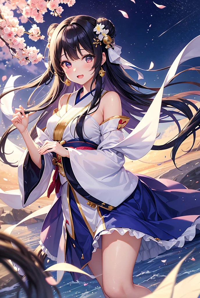 (best quality, In 4K, 8K, High resolution, muste piece:1.2),Super detailed, (Reality, photorealistic, photorealistic:1.37),30 years old woman,ripe woman,Mature woman,,muster piece, Top quality, Ultra-fine,maximum resolution, Extremely detailed, sexy,beautiful eyes,(Chinese Style Dresses,thigh high socks,large breasts,groin focus,white panties,panty shot,side slit,standing split)),thong,braided hair,Seductive thighs,Cord,blue hair,cowboy shot,Chinese palace,from below