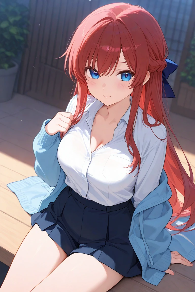 (masterpiece, best quality:1.2), in the bath , wet clothes, soaked, wet hair, wet skin, translucent, glistening with oil , dishevelled , solo, 1girl, school girl uniform , steam , plaid skirt , pleated skirt , The shirt is tight. , white shirt , school girl , red bow , red knot , red eyes, intricate, highres, 8k, detailed hair , wet and sweaty , wet white shirt , clothes were so wet that her breasts could be seen  , Nipples can be seen through , Soak in water , honoka dead or alive , skull hair ornament