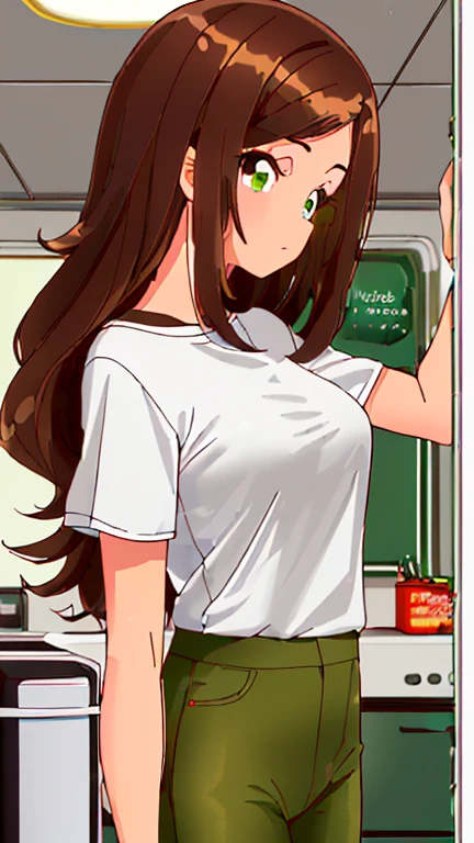 [1girl, nice nature \(umamusume\), umamusume], (goblin slayer!), (throw_hand, pink vibrator remote switch in throw_hand, throw:1.2), Highest quality, Super detailed, masterpiece, Ultra-high resolution, 8K, Ridiculous, Cowboy Shooting, Blurred, Focus on the girl, Embarrassing, blush, Lovely, Open your mouth, What saliva leaves behind, Wet skirt hem, (Sticky panties:1.1), Bulging of the vibrator cord, Vibrator with Garters, (cleavage), Classroom Background, The skirt is accidentally exposed,(large breasts), (crop top navel), (waist line), Accidentally exposed panties