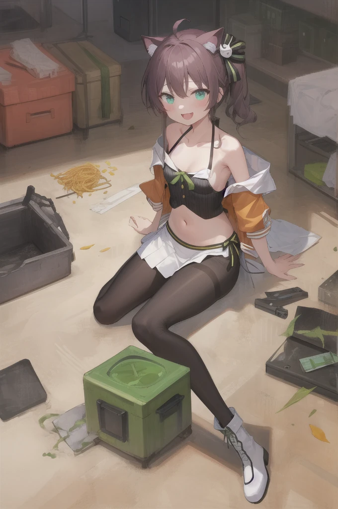 (masterpiece), (best quality), (ultra-detailed), yugiri zombie, zombie, blue skin, 1girl, <lora:Yugiri:0.9>, full body, wariza, sitting, indoor, east asian architecture