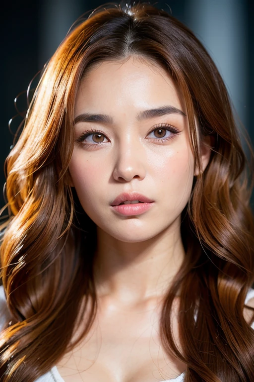 ((top-quality、8K、​masterpiece：1.3))、s Office、foco nítido：1.2、Beautiful Women in Perfect Style：1.4、Red sheer underwear、((dark brown hair、Colossal tits：1.2))、(natural soft light)、Highly detailed facial and skin texture、A detailed eye、