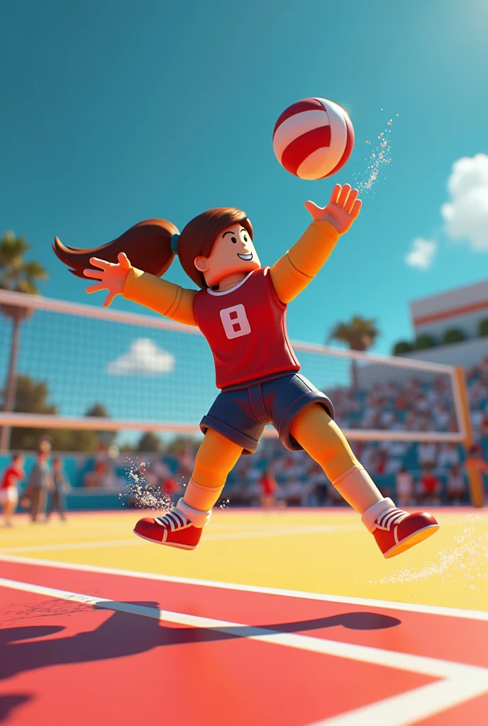 Man posing for volleyball photo