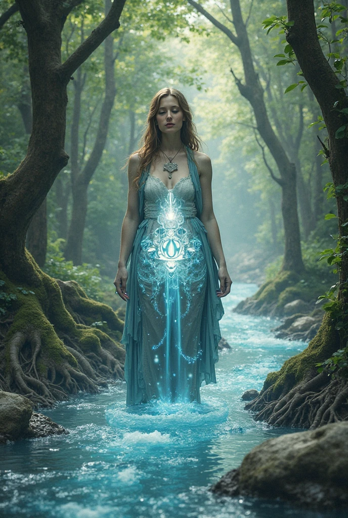 Girl with Full Body Glass Statue、Realistic girl head、1girl in、fantasy forest background、James Gurney Gregorovsky photo:Angelique Boissière Earl Striver、Photorealsitic、ultra-detailliert、Canon Nightingale R 3、Cinematic、filmg、smil、Sitting by the lake