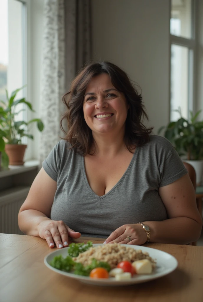 Chubby woman porno underwear lunch