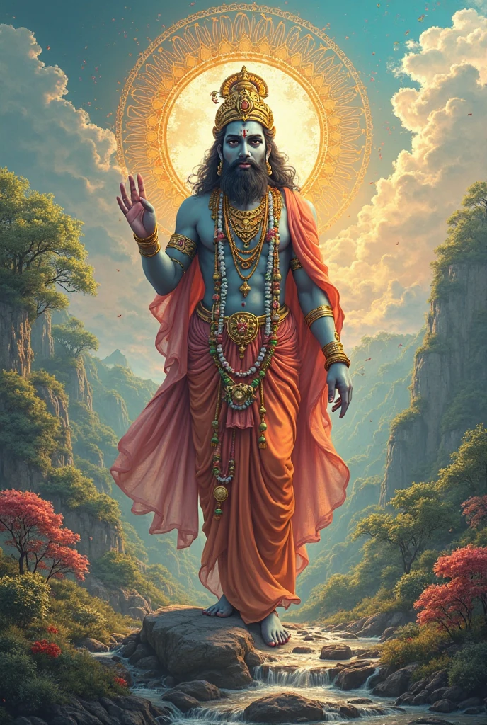 A saint who shows the culture of India in this form