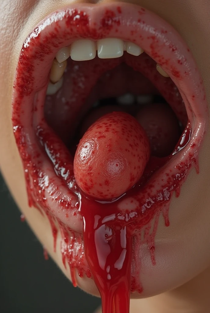 Close-up image of Vagina leaking blood