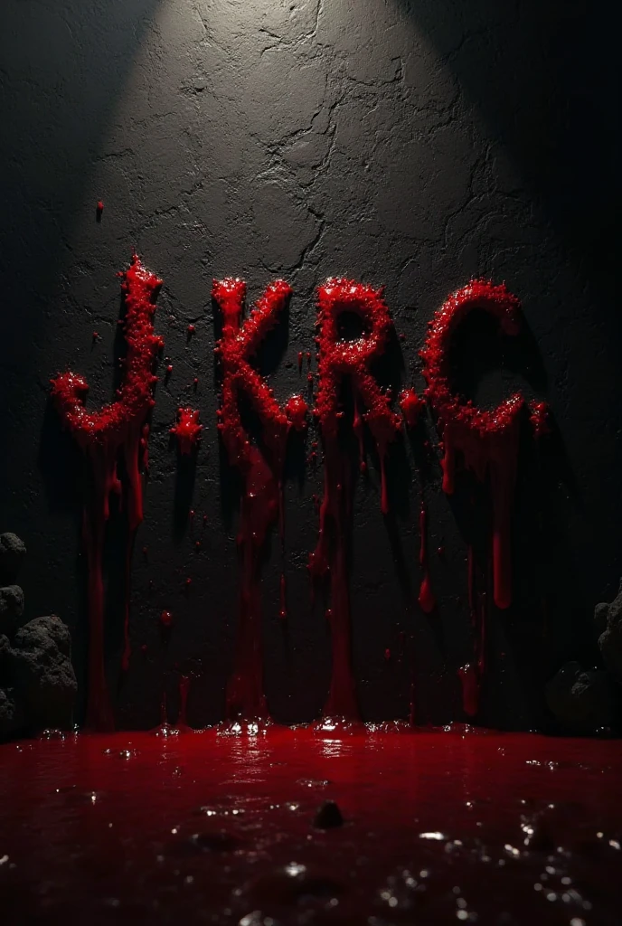 I want an image with a cracked background that says "KJS"
And do the rest as you prefer.