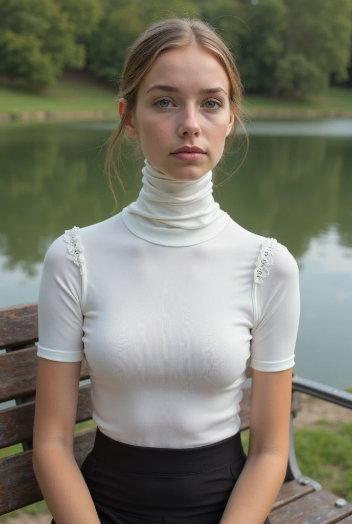 1girl,white dress,turtleneck,sleeveless,sexy pose,best quality,masterpiece,illustration,an extremely delicate and beautiful,CG,unity,8k wallpaper,Amazing,finely detail,masterpiece,official art,extremely detailed CG unity 8k wallpaper,incredibly absurdres,huge filesize,ultra-detailed,highres,extremely detailed,beautiful detailed girl,realistic,full frontal,outdoors,light contrast,,<lora:Elle Fanning_20240508044756:0.8>
