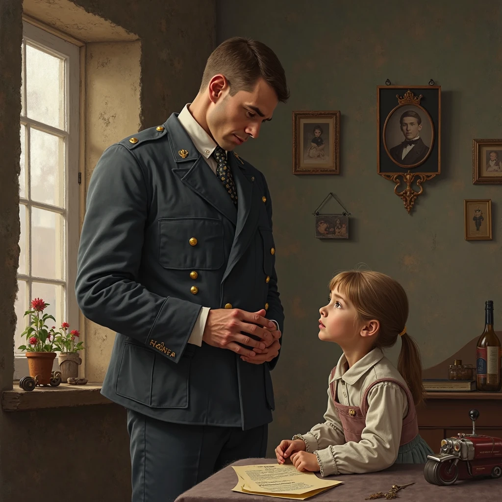 Pioneer necktie:1.2|boy|Mother sits while tying pioneer necktie|nostalgic|Soviet era|traditional Russian clothing:0.8|red scarf:0.9, higly detailed, super high resolution, realism, realistic painting, by Fyodor Reshetnikov, by Tetyana Yablonska, by Arkady Plastov, 8k, hd