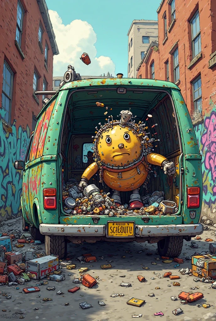 Medusa turning men into stone, ((garbage pail kids style)), in Greece, no text, wide angle, cartoon, high quality, watercolor, detailed, full body