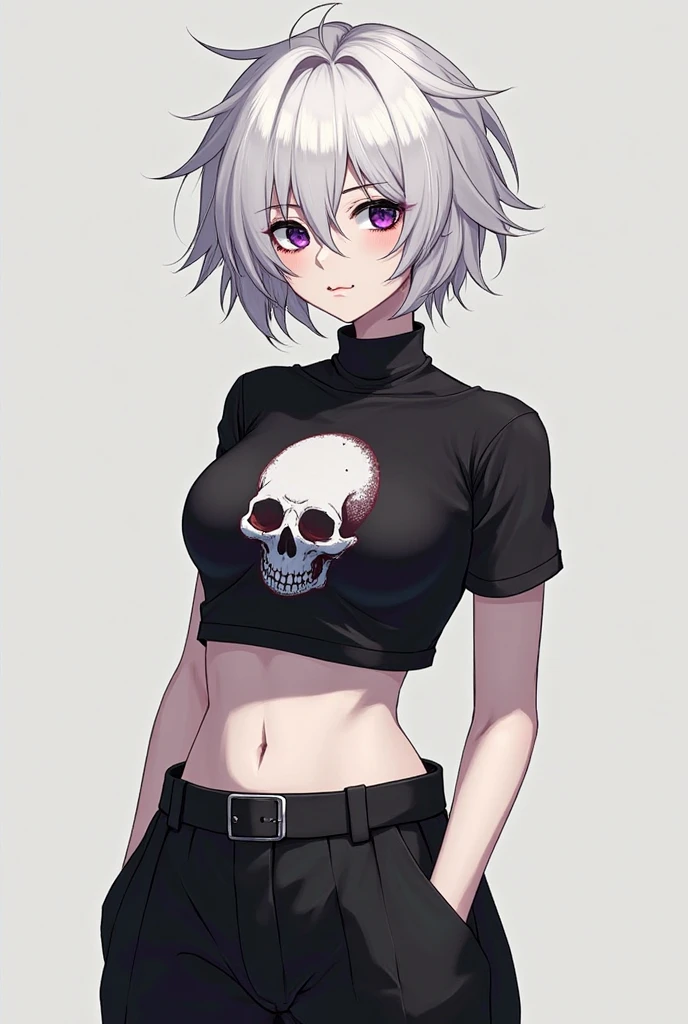 Big breasted emo anime girl