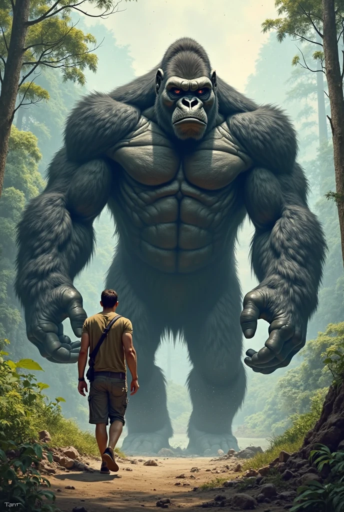 gorilla、human