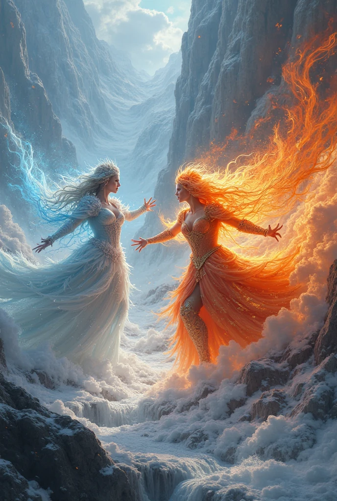 I need two goddesses whose gender is female, the goddess of fire and the goddess of air