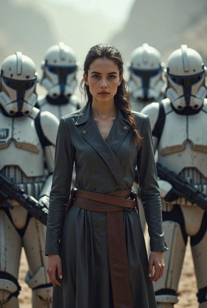 A charismatic Star Wars character addresses a cheering crowd of rebels on a distant alien planet. Their charismatic presence is undeniable, and their words resonate with hope and inspiration. The character is bathed in the warm, golden light of a setting sun, creating a heroic and epic scene. Photo taken by Annie Leibovitz with a Sony A7R III and a 50mm lens, capturing the character's aura of leadership and courage. 4K, Ultra-HD, Super-Resolution