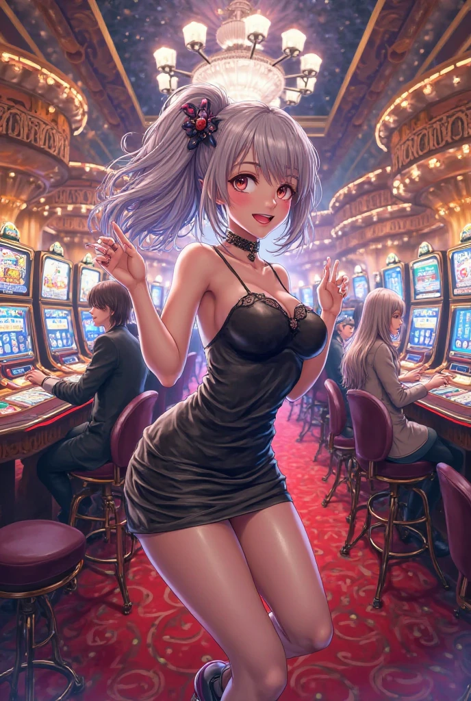 (((Lower Body、Show me your ass、Shooting from below))、(((Accentuate your butt、Lace panties)))、Highest quality, 8k, masterpiece :1.3)), whole body, Sharp focus :One Girl,Glowing Skin,SSexy pose,Highest quality,Tabletop,shape,Very delicate and beautiful,Hmph,8k壁紙,wonderful,In detail,Official Art,Very detailedなティッカーUnity 8k壁紙,Unbelievably ridiculous,Large file size,Very detailedな,High resolution,Very detailed,Beautiful details,Realistic,X-ray,The queue is full,(((Sexy Bunny Girl)))、(((Big Breasts、Silver Hair)))、(((casino、pachinko、Hotel、slot)))、Stand upright、Cleavage , ((Silver Hair))、Sexy Bunny Girl、Sexy pose、Hairstyle: short hair、both hands、Knee-high socks
