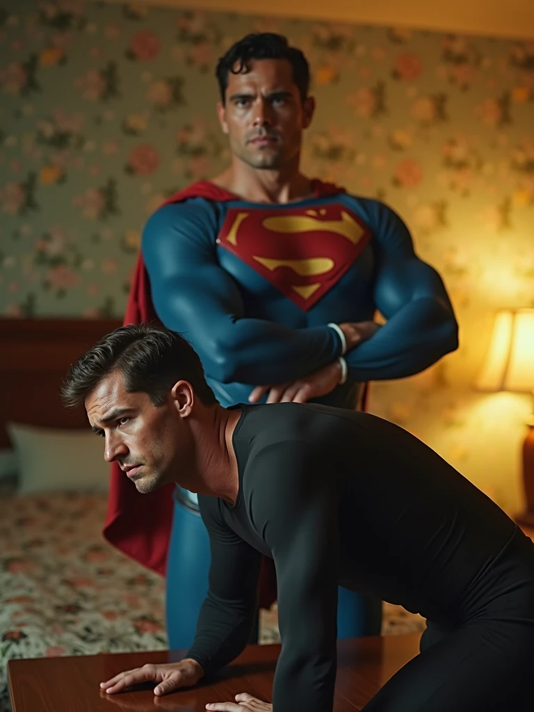 Superman caught by cr7 in a bed