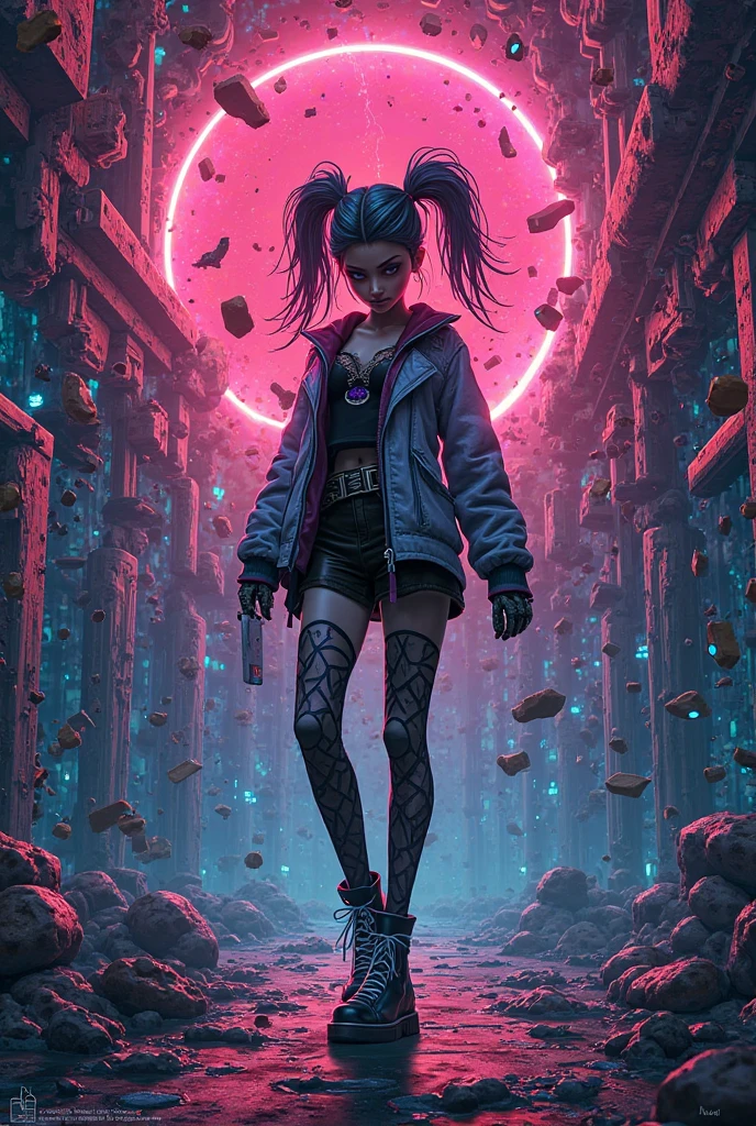 1 menina tem 20 anos, A witch is neon lighting in her hands, Supernatural themes with dark fantasy and ethereal fantasy, Bright core with many magical sphere backgrounds, fantastical realism, melhor qualidade, mais alta qualidade, 8k, nada absurdo, High-quality epic, extremamente detalhado, pele ultra detalhada, incrivelmente detalhado, hiper realista, Very high resolution, ultra fotorrealista |,