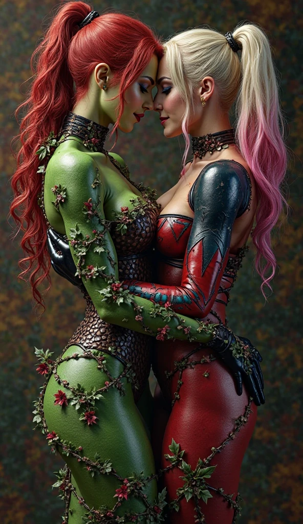 a close up of a woman with a red hair, female humanoid creature, female alien, alien woman, lolth, hot goo humanoid woman, hot slime humanoid woman, slime woman hybrid, perfect human female specimen, slime skin, female assassin, female full body