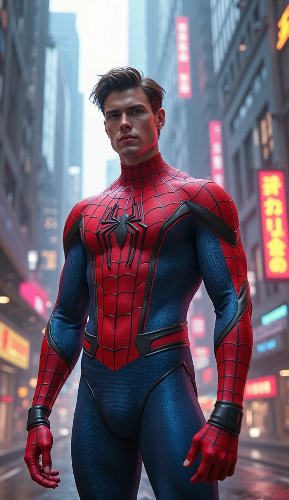 Will Graham in Spiderman suit