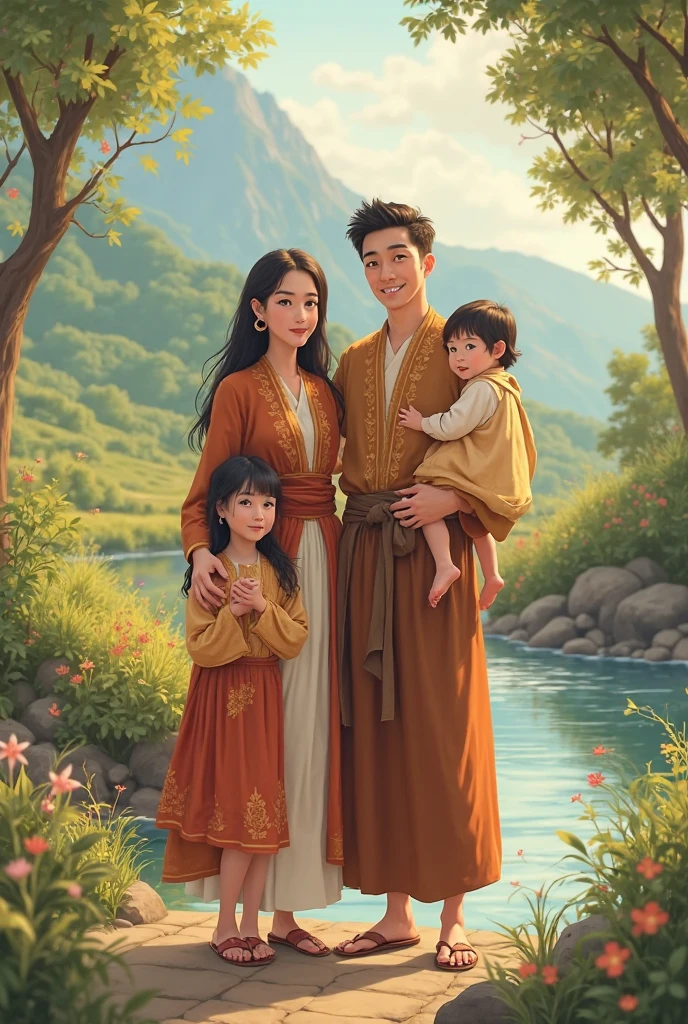 A new family with a young and handsome boy comes to a village