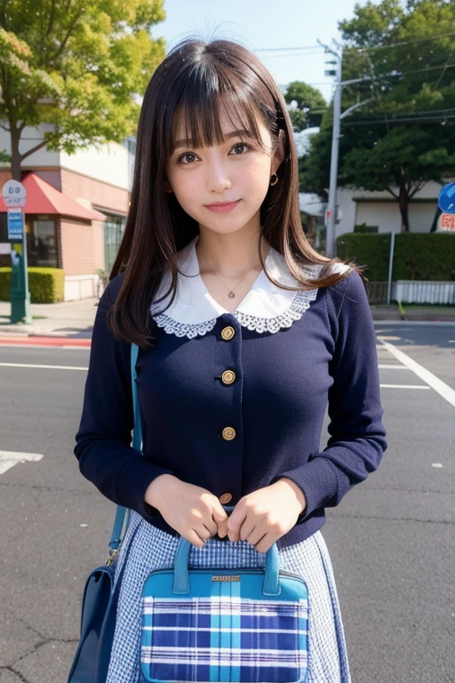 8K,Japanese,9 years old,Childish,innocent face,innocent face,teenage girl,cute,spring-like clothes,Spring weather,everyday wear,black hair,Shopping mall,Decolletage