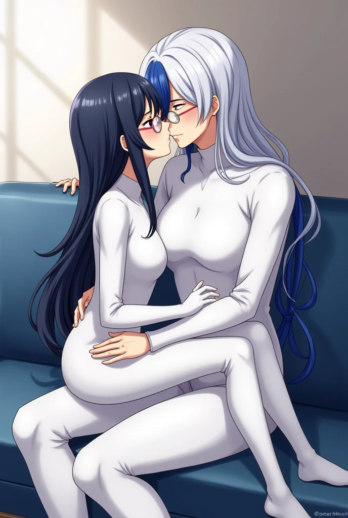 score_6_up, best quality, (clear face), anime screencap, dark skin, futanari, nsfw, short hair, medium breast, ?????????, big penis, nude, hotel, sitting sofa, smile, bossy, 1female, big breast, pussy, fair skin, long hair, kneeling, licking penis, ass, black hair, blonde hair