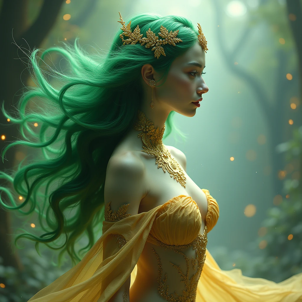 splash art, a close up liquid luminous gorgeous lady made of colors, golden, white pastel green silver, filigree, filigree detailed , , color drops, coloe waves, splash style of colorful paint, hyperdetailed intricately detailed, unreal engine, fantastical, intricate detail, splash screen, complementary colors, fantasy, concept art, 8k resolution, deviantart masterpiece, oil painting, heavy strokes, paint dripping, splash arts, , fantasy art, by Yanjun Cheng, guweiz, by atey ghailan, Greg Rutkowski, greg tocchini,, Sakimichan , Bowater, artgerm, wlop. concept art, centered composition perfect composition, centered, intricated pose, intricated, looking to the viewer