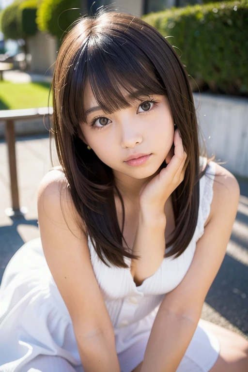 best qualityer, Facial Focus, smooth light, ultra high resolution, (photorrealistic:1.4), CRU photo,
1 Japanese girl, standing alone, cute, (schoolboy, lights in the eyes), detailed gorgeous face, (smallbreast),(high resolution detail of human skin texture),
(long hair),
hinterland,
Damask Shirt Dress,
(portraite)