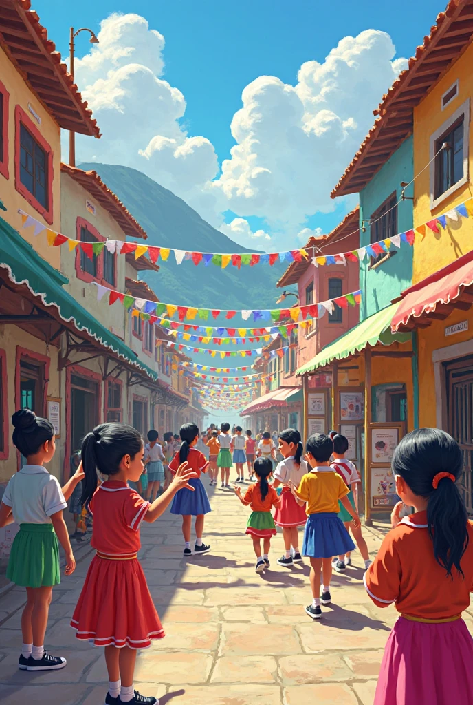 Create an image that conveys, The importance of cultural festivals in school