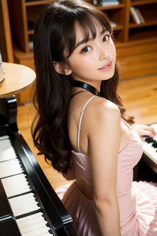 8k, RAW Photos, highest quality, masterpiece, Realistic, Photorealistic, (1 Ultimate beauty), Highly detailed face, Detailed eyes, double eyelid, eyelash, Lip details, Brunette Bob, (((Completely (1.9))、((All Nude()), ((Small breasts(1all breasts(1.7))), oe(1.8), (((Thicair(1.8))), Cowboy Shot, ((Written boundary depth))
(((Music Room Studio, musical instrument, keyboard, speaker, ((Headphones)), microphone)))
Proceed with caution,((13-year-old girl)), (((slim, Narthighs, Thin arms, smile, Laughter, Headphones)))