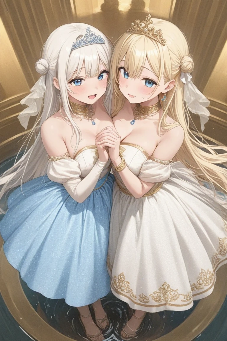 deux femmes en résille posant pour une photo dans une pièce, Angèle Blanc, angelawhite, mannequin pour dulce et gabanna, vêtements en résille, Alena Aenami et Lilia Alvarado, vue complète du corps entrelacée, Latines, empilé, deux filles, cheveux noirs longs et courbés, deux modèles dans le cadre, superbe vue, Très grand, épaisseur variable