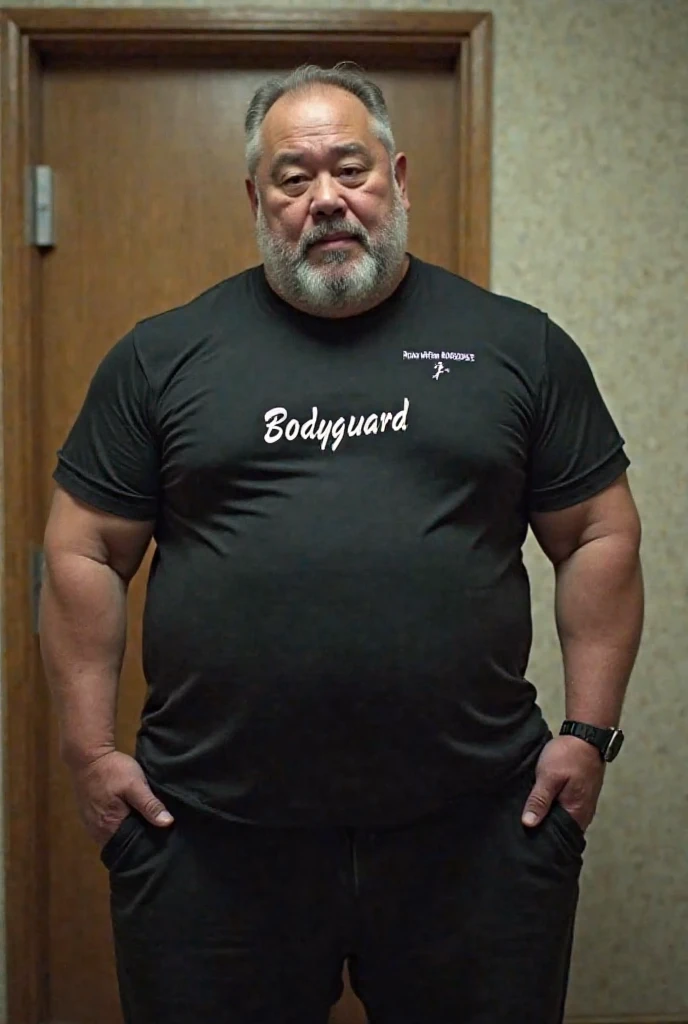 a chubby boy, tattoo all over the body, wears only a short pants, barefoot, short hair, peaceful, front view, looking at camera, full body, in a dark corridor, anime, ultra detailed, vivid color, cinematic lighting,