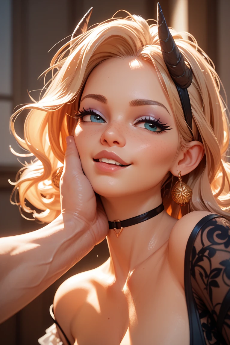 ultra-detailed,highres,studio lighting,portrait,beautiful detailed face,curvy body and great backside,vivid colors,warm color tone,soft lighting,sharp focus,fashionable outfit,digital painting,realistic,confident expression,relaxed posture,graceful movement,subtle background elements,harmonious composition