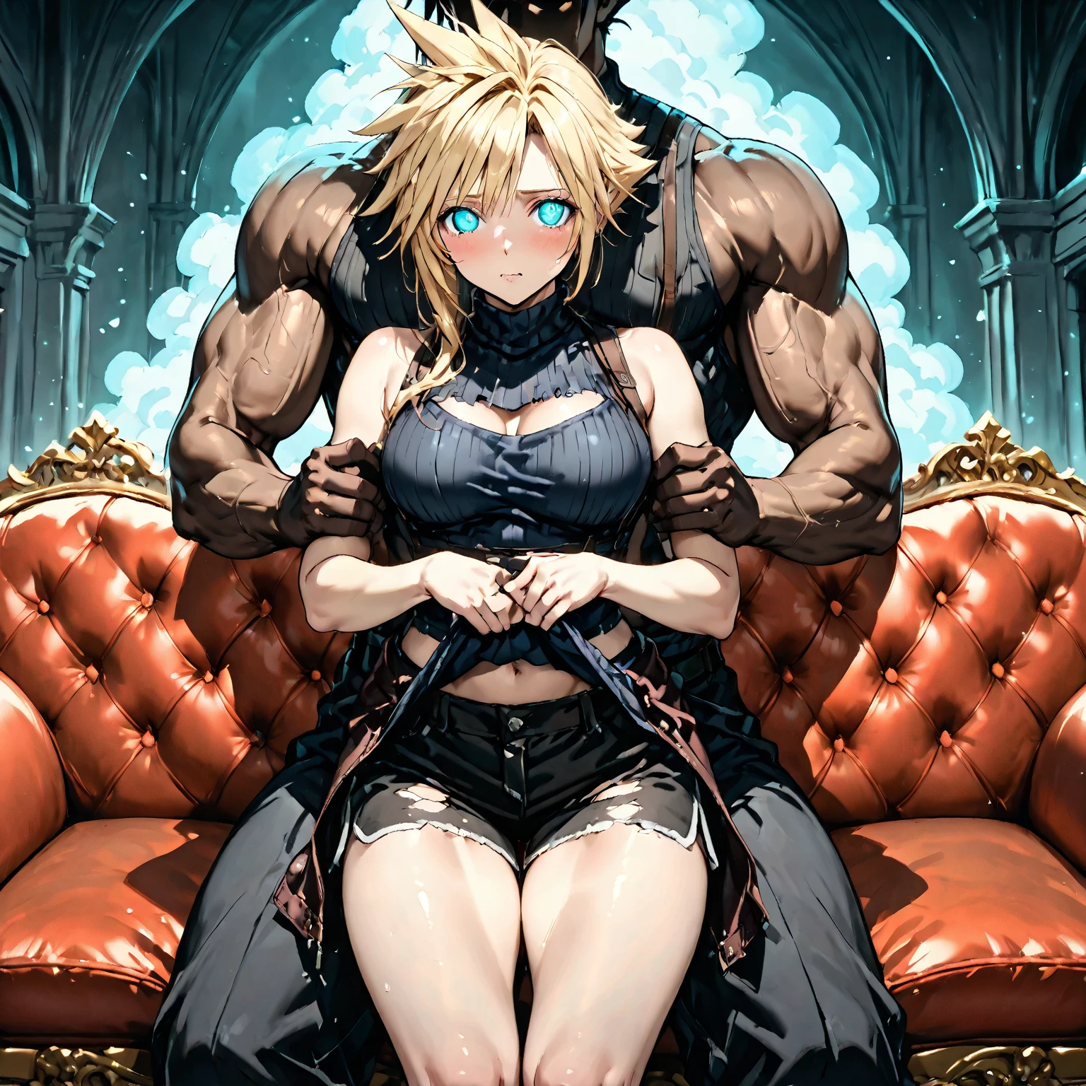 (best quality, masterpiece, uncensored, high quality, ultra detailed, extremely detailed CG, beautiful face, beautiful eyes), solo, (1girl, (((yellow green hair, streaked hair, Hair Flaps, short twin braids)))), (((((off-shoulder dress, collar, clothing aside, see through))))), (((((extremely awesome detailed deep-silky-healthy-lackwarm-foundational-baby face))))), nsfw, peeing, pussy, skindantation, hiqcgbody, (tan), (outdoors, alley:1.2), masterpiece,best quality,(size difference:1.4),(huge male necromancer,(monster:1.3),vampire standing:1.3), meatshield style and (1girl) and (monster sex), motion lines,(suspension,reverse suspended congress),(absurd stomach bulge), collar, chain,cum, penis, tears, small breasts, nipples,large insertion,teeth, bound, bdsm,rolling eyes, vaginal,bondage,navel, tongue, open mouth, crying with eyes open, pussy, ahegao, tongue out, spread legs, (legs up),restrained, testicles,fucked silly, cuffs, nude, black collar,veins,arms up, (eerie atmosphere, horror theme), suspenders, (extremely awesom e detailed and ribbon:1.3),(extremely awesome detailed deep-silky-healthy-lackwarm-foundational-soft-skin:1.1), (extremely awesome detailed gleaming skin), (extremely awesome detailed pretty face, extremely awesome detailed eyes, extremely awesome detailed shiny hair:1.2), (embarrassed, closed mouth:1.4), extremely awesome detailed dynamic lighting, extremely awesome detailed caustic, extremely awesome detailed deep shadows,(best quality, highres, absurdres, extremely awesome detailed CG unity 8K HDR wallpaper, perfect anatomy:1.1),(extremely awesome detailed realistic, extremely awesome detailed 3d:1.0)